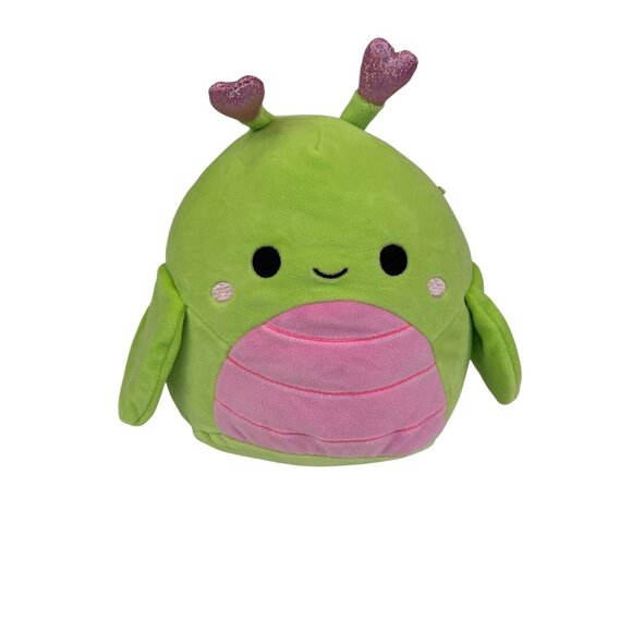 Squishmallows Hadeon Green Pink Caterpillar Plush Toy 8" - Picture 1 of 8